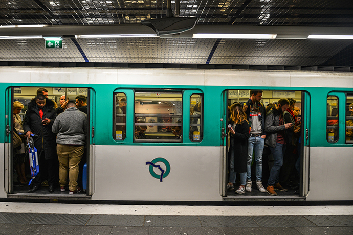 フランスの通勤風景