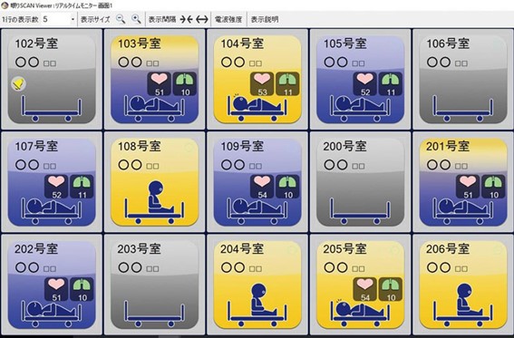 「眠りSCAN」のモニターイメージ