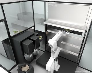カスタムサラダレストラン「CRISP SALAD WORKS」ロボット