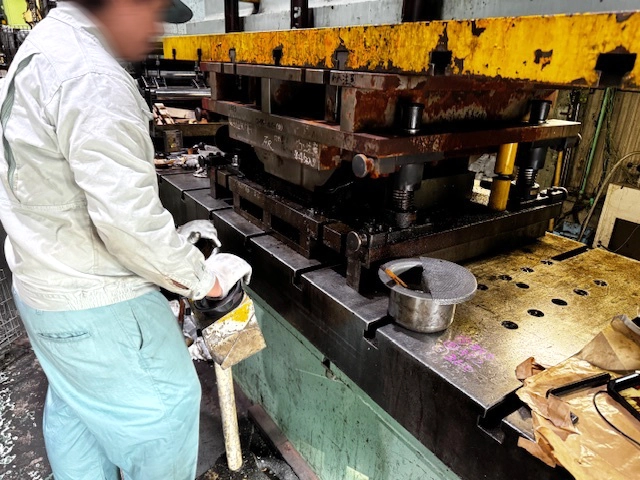 溶接作業の様子