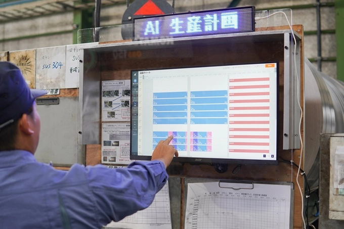 AI生産計画システムの写真