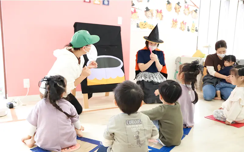 スタッフと子供たちのやり取り