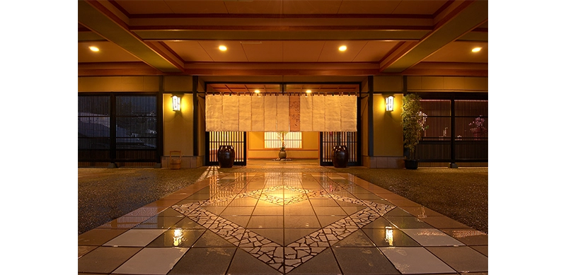 ホテルのエントランス