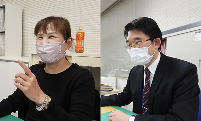 平野和代氏（左）と杉浦　存氏（右）の写真