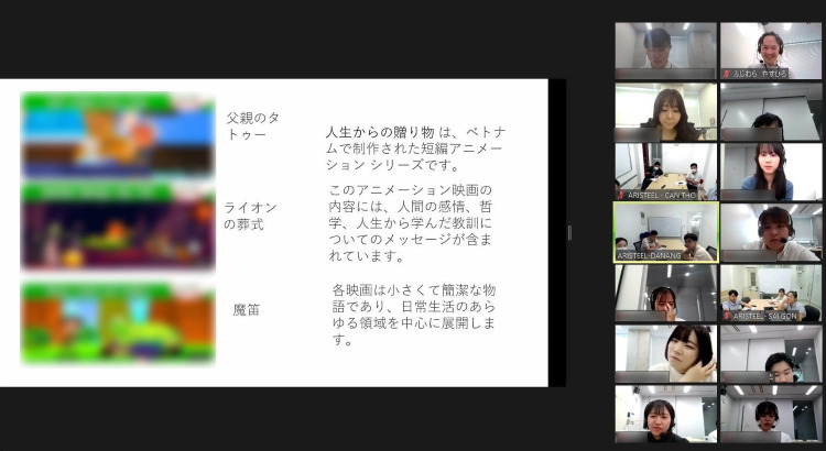 写真：ベトナム側の発表を聞いている様