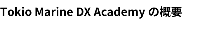 Tokio Marine DX Academyの概要