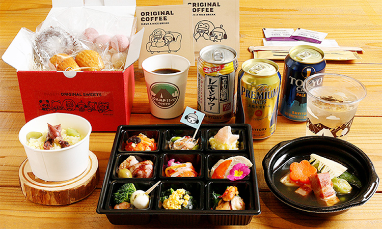 オンライン懇親会セット　社員向けに社食が販売