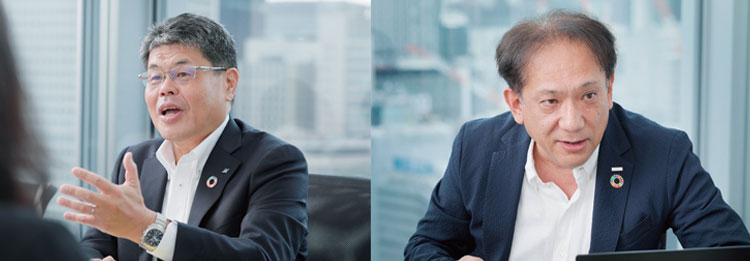 座談会の谷口氏と渡辺氏