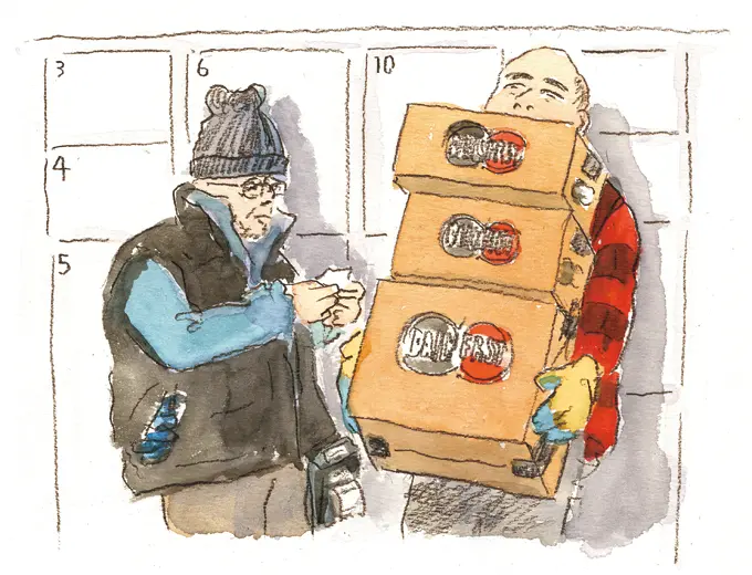 生徒の一人、マーカスのイラスト