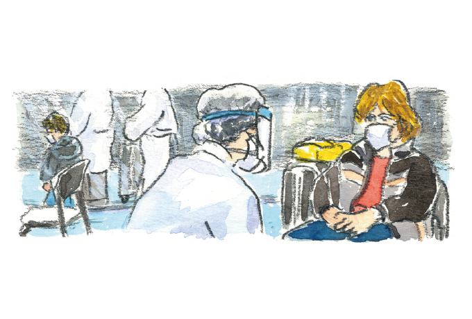 映画「フロントライン」の作品内ストーリーイメージイラスト