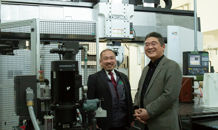 三田電気工業 中村哲哉氏（写真左）、奥野技術士事務所 奥野利明氏（写真右）