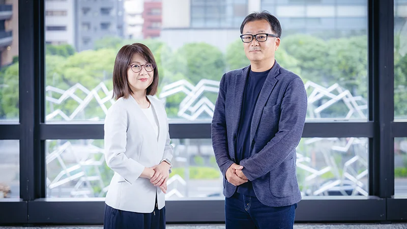 森田 健氏（右）と河野実穂氏（左）の写真