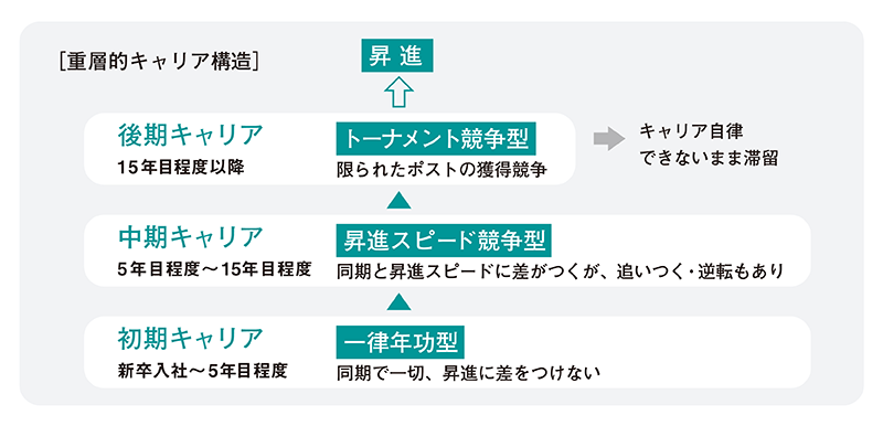 重層的キャリア構造