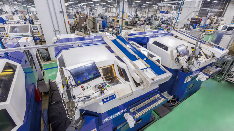 駿河生産PFの工場にある機械
